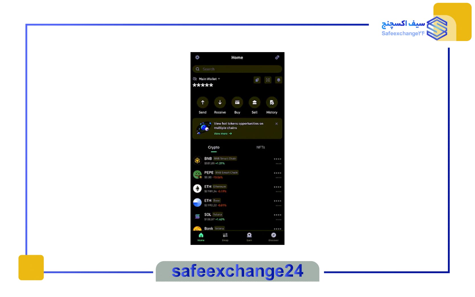 نحوه تبدیل ارز دیجیتال به ریال در تراست ولت 