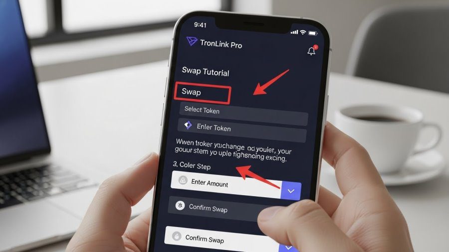 نحوه سواپ ترون لینک